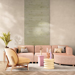 CONCORD WALLCOVERINGS ™ Decorator, Grasscloth Texture Wallpaper Cream Sample