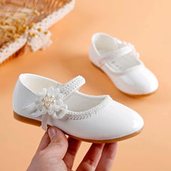 Toddler Girls Dress Shoes Mary Jane Ballet Flats Flower Girl School Party Wedding Shoes with Mary Jane Shoes Girls
