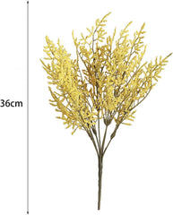 Artificial Fake Flowers, Artificial Plant, Artificial Flower No-Watering 7 Forked Flower Arrangement Decorative Fake Lavender Holiday Supplies Beige