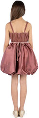 Speechless Girls' Velvet and Satin Sleeveless Bubble Party Dress