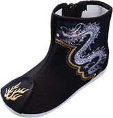 Christmas Boots for 2 to 12 Years Cotton Boots Boys Cloth Shoes Children Embroidered Shoes Boys Hanfu Shoes Boots