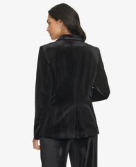 Calvin Klein Women's One Button Lux Blazer