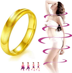 Gold Stackable Rings for Women Chunky Statement Rings Lymphatic Drainage Wellness Jewelry