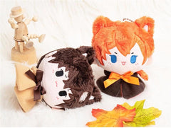 Bungo Stray Dogs Plush Doll Toy Stuffed Pillow Doll Plushie Figure Toy Puppet Hanging Schoolbag Xmas Gift Dazai Osamu 12cm