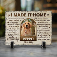 DOPTIKA When Tomorrow Starts Without Me, Personalized Dog Memorial Stone, Pet Memorial Gifts for Dogs, Custom Photo Dog Memorial Gifts, Pet Loss Gifts, Pet Memorial Stone, Dog Passing Away Gifts