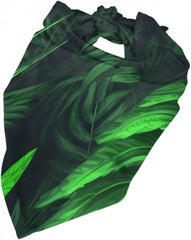 Green Tropical Jungle Plant Dog Bandana Pet Scarf Accessories for Small Medium Dogs Cats Photo Prop, Triangle Pet Bandanas Adjustable Puppy Bib Washable Dog Kerchief Puppy Neckerchief