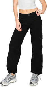 Cali1850 Women's Comfortable Casual Low Rise Relaxed Fit Daily Low Rise Relaxed Fit Cargo Pants