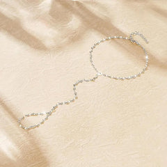 Dainty Hand Chain Bracelet for Women Gold Finger Ring Slave Bracelet Zircon Jewelry Gifts 2025