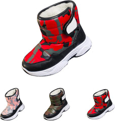Kids Chunky Warm Snow Boots Boys Girls Winter Water𝗽roof Outdoor Slip 𝗥esistant Cold Weather Comfy Soft Shoes