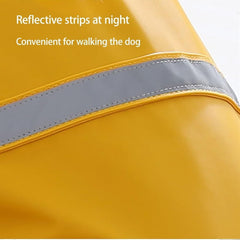 Dog Raincoat for Dogs Windbreaker Dog Rain Jacket Hooded Durable Waterproof Windproof Rain Coat for Dogs Doggy Raincoat(SM,Yellow)