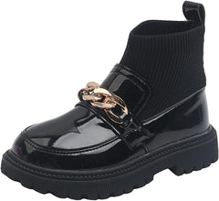 IWIHMIV Toddler Girl Ankle Boots Little Girls Shoes Girls Snow Boots Non Slip Shoes for Toddlers Breathable Knit Sock Boots