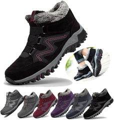 Women's Winter Thermal Boots for Women Waterproof Snow Winter Warm Hiking Work Comfy Boots Sneakers Walking Shoes,Men's Winter Thermal Villi Comfortable Platform High Top Shoes