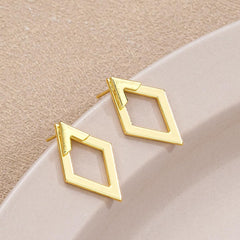 1 Pair Earrings for Women Fashion Hypoallergenic Geometric Square Earring Heart Shape Trendy Ear Rings for Women
