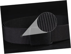 Men's Casual Belt Canvas Belts for Men Military Style Airport-friendly Automatic Buckle