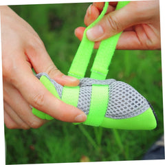 Happyyami Breathable Mesh Pet Shoes for Small Dogs Nonslip Sole Dog Boots s for Weather for Outdoor Activities