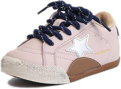 Kids Sparkle Star Sneakers Casual Sports Running Shoes for Girls Boys