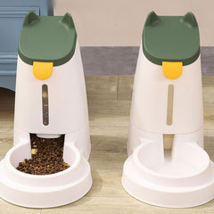 Cat Water Feeder Cat Automatic Feeder and Water Cat Water Dispenser Cat Feeding Watering Cat Feeder