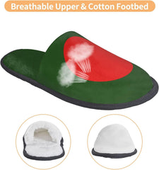 Bangladesh Flag House Slippers Plush Women Men Indoor Outdoor Home Shoes