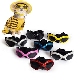 Angoily 2pcs Pet for Dogs and Cats Uv Protective Sunglasses Straps for Comfort and Ventilated Design for Outdoor Activities White