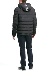 Tommy Hilfiger Men's Midweight Sherpa Lined Hooded Water Resistant Puffer Jacket