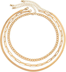 1PC Gold Minimalist Layered Necklace for Women, Delicate Chain Necklaces, Fashionable Women's Jewelry for Casual Wear, Trendy Pendant Necklace, Minimalist Gold Jewelry for Everyday Use