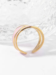 Hollow Out Cuff Ring Elegant Women's Fashion Jewelry Gift for Party Daily Wear