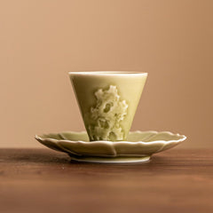 35Ml/1oz relief hat home master cup, ceramic tea drinking office kung fu tea set - cups and saucers