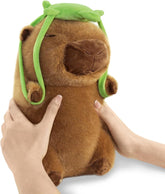 9 Inch Cute Capybara Stuffed Animal with Turtle Backpack - Companion to Relieve Emotions - Skin-Friendly Material - Soft Kawaii Plush Pillow for Birthday Gift for Kids Boys Girls