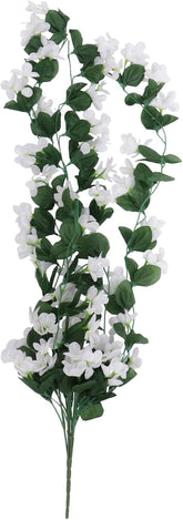 Artificial Violet Flowers Hanging Vine Petal Faux Plants for Wedding Bouquet Home Decoration White Green Romantic Table Centerpiece and Craft Use