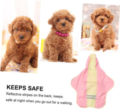 1pc Dog Cloak with Reflective Strips for Medium and Large Breeds Stylish Raincoat for Pets Lightweight and for Outdoor Adventures for Rainy Days