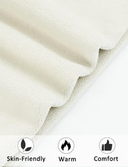 Happy Cherry Warm Fleece Lined Leggings for Toddler Kids Girls Solid Color Winter Thick Tight Pants Cotton Legging Multipack