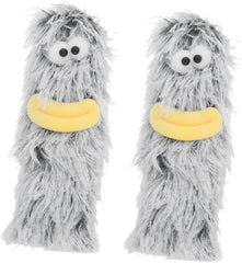 Happyyami 2pcs Plush Toys Interactive Cat Pillow for Indoor Cats Teething Chew Toy