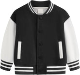 Boy's 𝚅arsity Jackets Kid's Baseball Jacket Top for Girl Outerwear Jackets Sports Track Jackets Coat