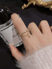 Chain Ring Light Luxury Exquisite Fashionable Open Jewelry for Women