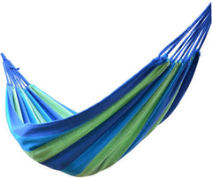 BESPORTBLE Travel Essential Outdoor Hammock Canvas Swing Seat Stripes Compact for Camping Leisure