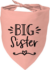 Big Sister Dog Bandanas, Pet Dog Triangle Scarf for Small Medium Large Pet, Baby Announcement Dogs Bandana Pets Scarf (Big Sister)