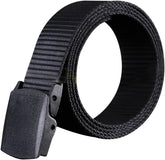 Men's Casual Belt Canvas Belts for Men Military Style Airport-friendly Automatic Buckle