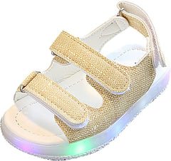 Light Sport Kids Boys Girls LED Casual Soft Sole Shoes Baby Toddler Summer Girl Hiking Lightweight Outdoor Beach Sandals