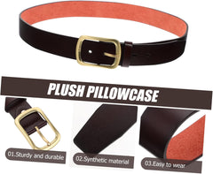 1piece Men's Casual Brown Belt Vintage Style Belt Retro for Jeans and Dress Wear for Business and Daily Use