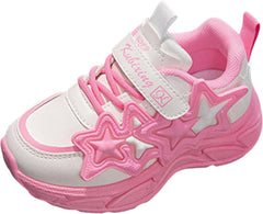 IWIHMIV Little Girls Sneakers Tennis Shoes Girls Sneakers for Toddler Boys Kids Tennis Running Athletic Shoes Non Slip Sneakers