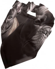 Bulldog Dog Bandana Pet Scarf Accessories for Small Medium Dogs Cats Photo Prop, Triangle Pet Bandanas Adjustable Puppy Bib Washable Dog Kerchief Puppy Neckerchief