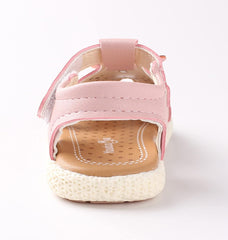 Toddler Girl Sandals Spring and Summer Boys and Girls Toddler Sandals Flowers Hollow Light Breathable and Comfortable (Beige, 9 Toddler)