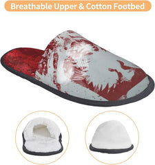 Polski Poland Flag House Slippers Plush Women Men Indoor Outdoor Home Shoes