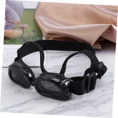 DOITOOL 2pcs Dog Sunglasses with Uv for Pets Strap for Dogs and Cats Sturdy Frames and Wider Nose Bridge for Outdoor Activities Black