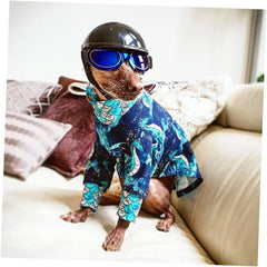 Angoily 2pcs Doggy Sunglasses Pet Glasses for Breeds and Frame Comfortable Lining Belt Party Prop Glasses