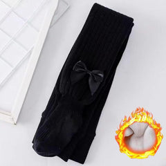 Girls Knitted Tights Baby Toddler Solid Color Pantyhose Leggings Kids Elastic Waist Stockings