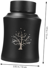 Happyyami Stainless Steel Pet Urn for Dog Cat Ashes Memorial Small Decorative Cremation Container