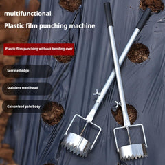 Bulb Planter Mulch Film Hole Puncher, Mulch Film Hole Puncher, Adjustable Bulb Planter & Sod Remover Tool, Stainless Steel Hand Plantation Tool, Various Apertures Available Plant Hole Digging Tool