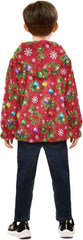 Christmas Elements Kids Polar Fleece Lined Winter Coat, Winter Jacket for Boys with Hooded 3T