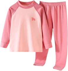 Kids Cotton 𝐏a𝐣amas Set Boys Girls Long Sleeve Holiday 𝐏js Color Block 𝐒leepwear 𝐋ounge𝐰ear Toddler 𝐍ight𝐠own